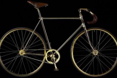 велосипед из золота с стразами Swarovski